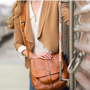 PATRICIA NASH LEATHER BARCELONA SADDLE BAG HOST PICK!